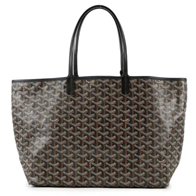 Pre-owned Goyard Pvc Leather Tote Bag () In Black