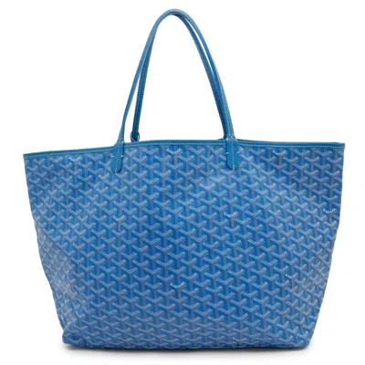 Pre-owned Goyard Pvc Leather Tote Bag () In Blue