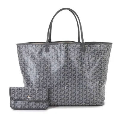 Pre-owned Goyard Pvc Leather Tote Bag () In Gray