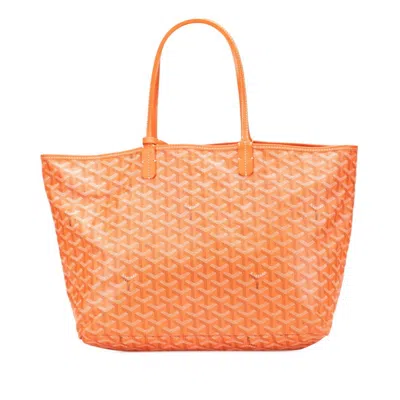 Pre-owned Goyard Pvc Pouch Tote Bag () In Orange