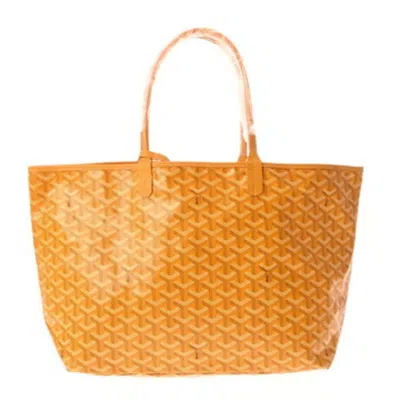 Pre-owned Goyard Pvc Pouch Tote Bag () In Yellow