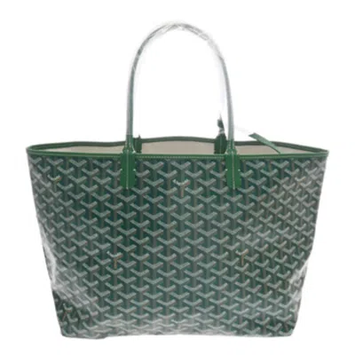 Pre-owned Goyard Pvc Tote Bag () In Green