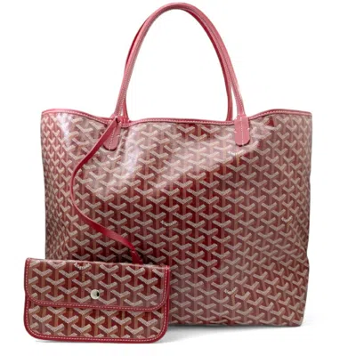 Pre-owned Goyard Red Color Coated Canvas Shoulder Bag Tote Bag ()