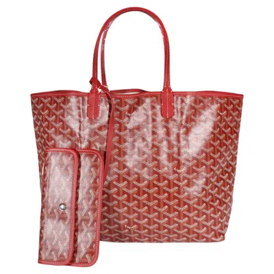 Pre-owned Goyard Red Ine Canvas Saint Louis Pm