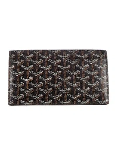 Pre-owned Goyard Richelieu Long Wallet Ine Wallet In Black