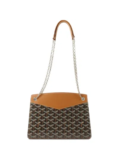 Pre-owned Goyard Rouette Structure Pm Ine Shoulder Bag In Brown