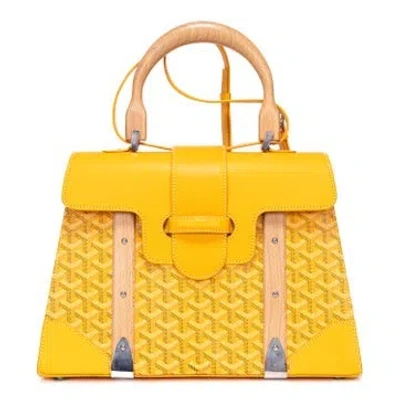 Pre-owned Goyard Saigon In Yellow