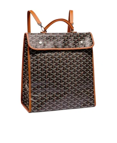 Pre-owned Goyard Saint Léger Backpack In Black