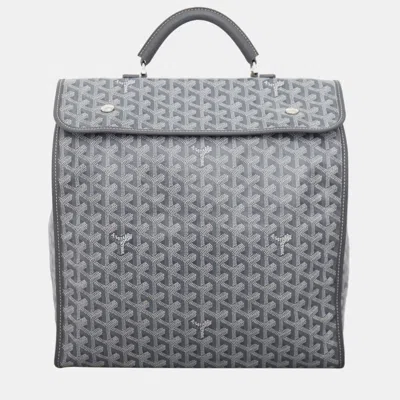 Pre-owned Goyard Saint Léger Backpack In Gray