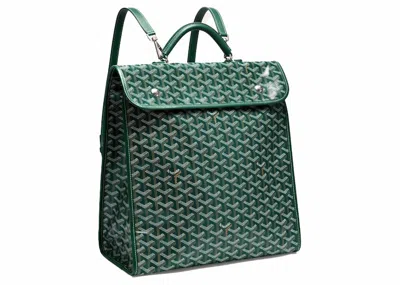 Pre-owned Goyard Saint Léger Backpack In Green
