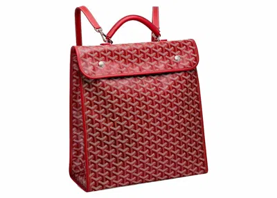 Pre-owned Goyard Saint Léger Backpack In Red