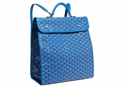 Pre-owned Goyard Saint Léger Backpack In Sky Blue