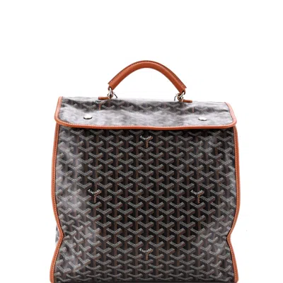 Goyard Saint Leger Briefcase Backpack Coated Canvas In Purple