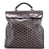 Goyard Saint Leger Briefcase Backpack Coated Canvas In Black