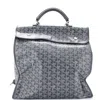 Goyard Saint Leger Briefcase Backpack Coated Canvas In Gray