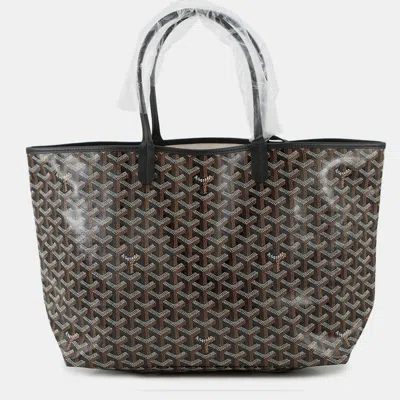 Pre-owned Goyard Saint Louis Black Pvc Leather Pm Handbag