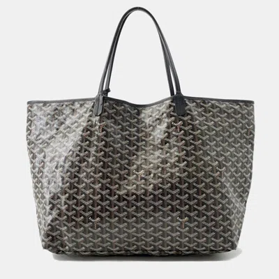 Pre-owned Goyard Saint Louis Black Pvc Leather Size Gm