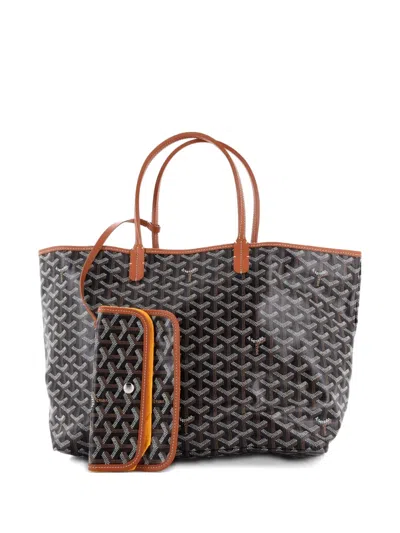 Pre-owned Goyard Saint Louis Coated Canvas Pm Tote Bag In Yellow
