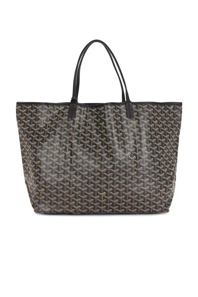 Pre-owned Goyard Saint Louis Gm Tote Bag In Black