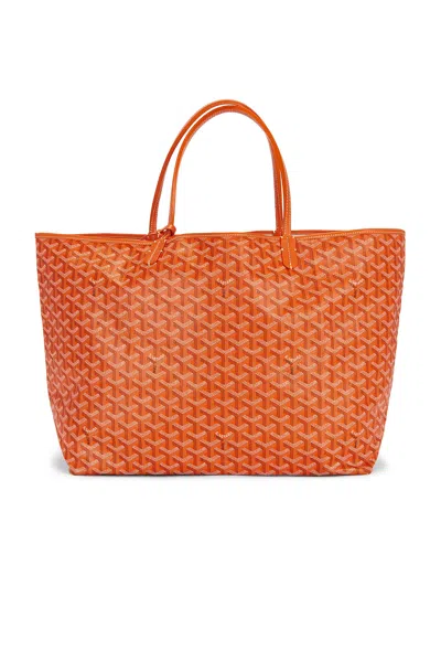 Pre-owned Goyard Saint Louis Gm Tote Bag In Orange