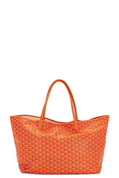 Pre-owned Goyard Saint Louis Gm Tote Bag In Orange