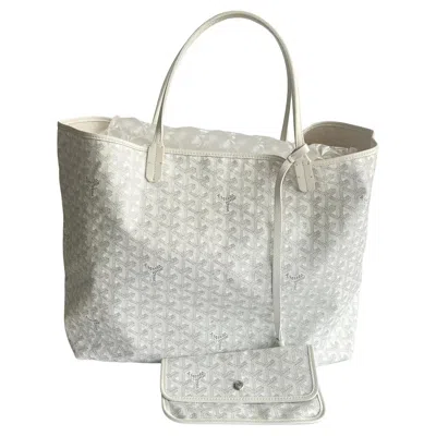 Pre-owned Goyard Saint Louis Gm Tote Large White 2018