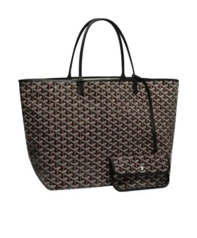 Pre-owned Goyard Saint Louis Large Handbag In Black