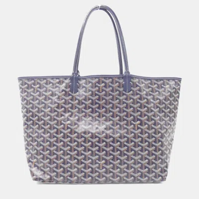 Pre-owned Goyard Saint Louis Pm Ama Louis Handbag In Blue