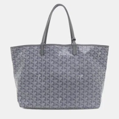 Pre-owned Goyard Saint Louis Pm Ama Louis Handbag In Gray