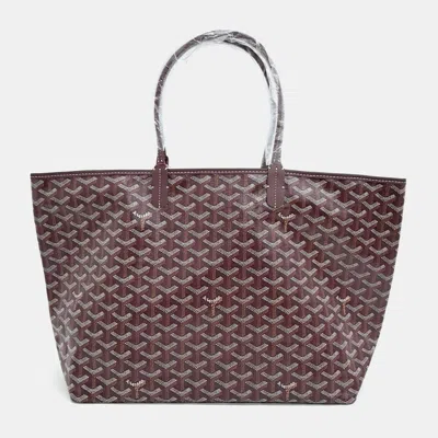 Pre-owned Goyard Saint-louis Pm Bag In Burgundy