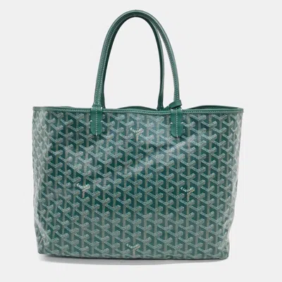 Pre-owned Goyard Saint-louis Pm Bag In Green