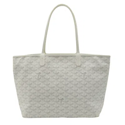 Pre-owned Goyard Saint Louis Pm Canvas Tote Bag () In White