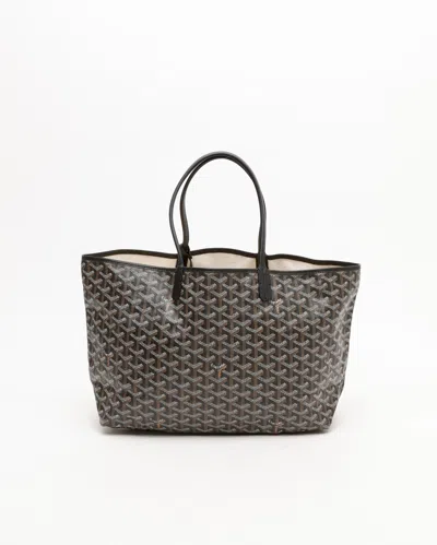 Pre-owned Goyard Saint Louis Pm Tote Bag In Black
