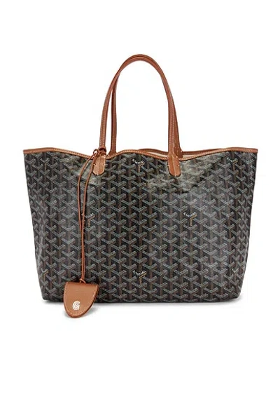 Pre-owned Goyard Saint Louis Pm Tote Bag In Black