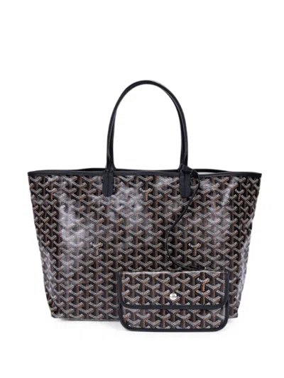 Pre-owned Goyard Saint Louis Pm Tote Bag In Black