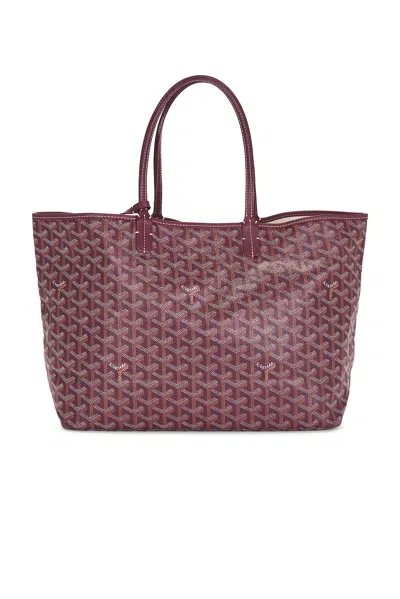 Pre-owned Goyard Saint Louis Pm Tote Bag In Burgundy