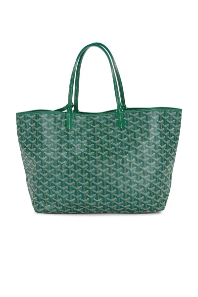 Pre-owned Goyard Saint Louis Pm Tote Bag In Green