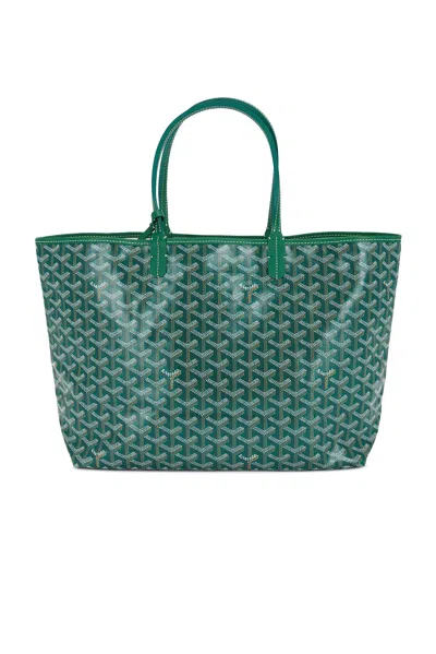 Pre-owned Goyard Saint Louis Pm Tote Bag In Green