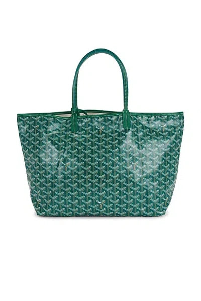 Pre-owned Goyard Saint Louis Pm Tote Bag In Green