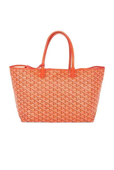 Pre-owned Goyard Saint Louis Pm Tote Bag In Orange
