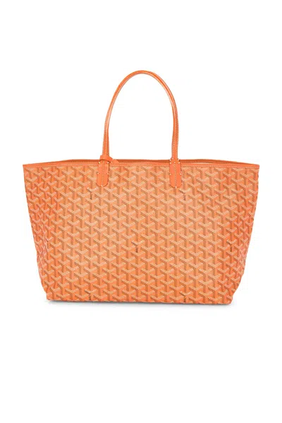 Pre-owned Goyard Saint Louis Pm Tote Bag In Orange