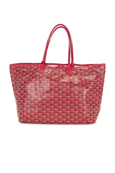 Pre-owned Goyard Saint Louis Pm Tote Bag In Red