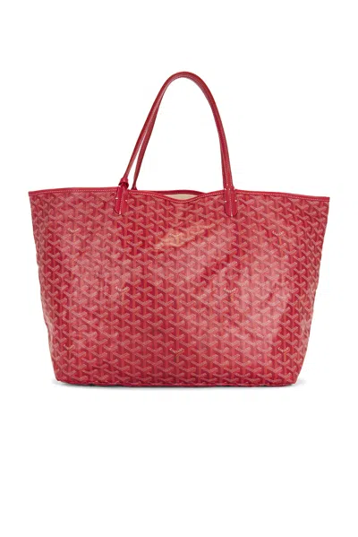 Pre-owned Goyard Saint Louis Pm Tote Bag In Red