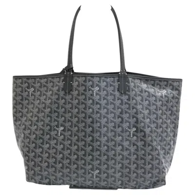 Pre-owned Goyard Saint Louis Pm Tote Medium Grey Ine Canvas 2019 In Gray