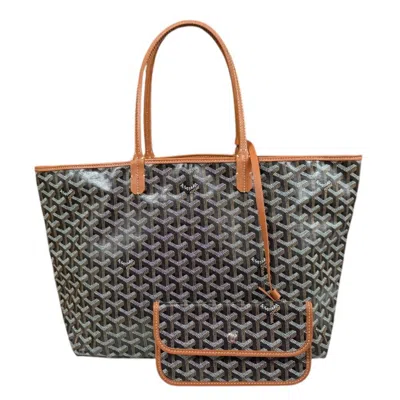 Pre-owned Goyard Saint Louis Pvc Tote Bag () In Brown