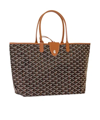 Goyard Saint Louis Small Tote Bag In Brown
