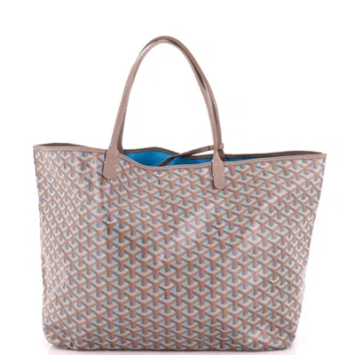 Goyard Saint Louis Tote Claire Voie Coated Canvas Gm In Neutral