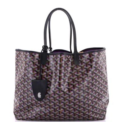 Goyard Saint Louis Tote Claire Voie Coated Canvas Pm In Red
