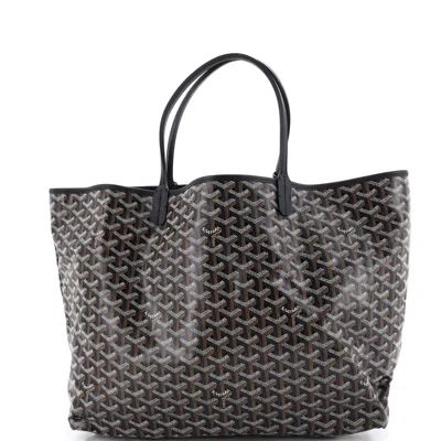 Goyard Saint Louis Tote Coated Canvas Gm In Black