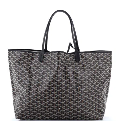 Goyard Saint Louis Tote Coated Canvas Gm In Black